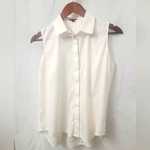 Ann Taylor Sheer Back Panel Shirt